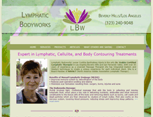 Tablet Screenshot of lymphaticbodyworks.com